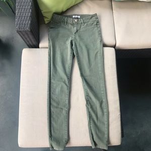 Olive green jean pant